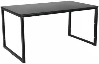 Modern Simple Office Desk - 55 Inch Gaming & Writing Desk, Black