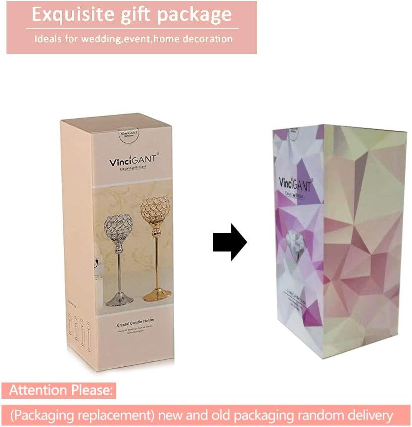 Pillar Crystal Candle Holders