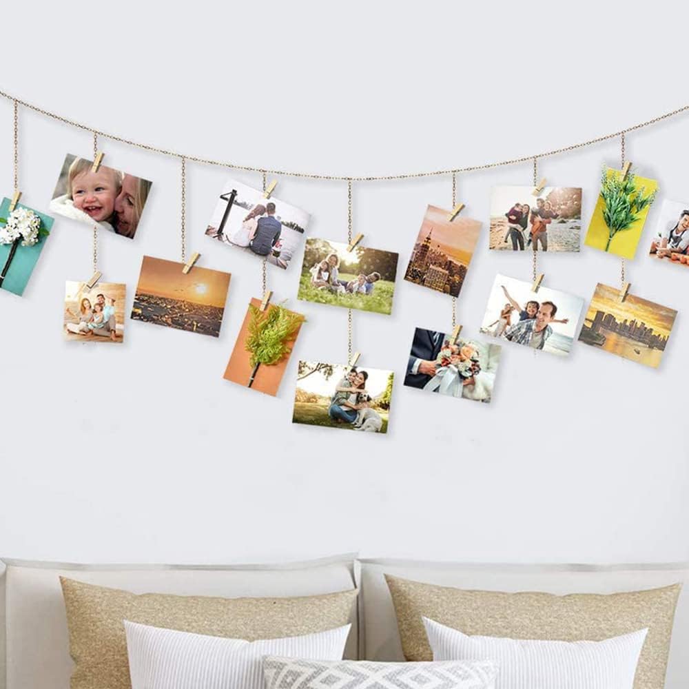 Mini Clothes Pins, 260 PCS Small Wooden Clothes Pins for Photos
