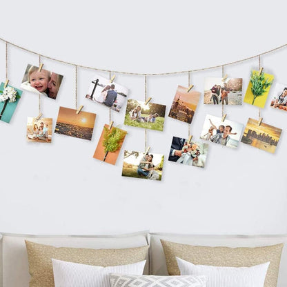 Mini Clothes Pins, 260 PCS Small Wooden Clothes Pins for Photos