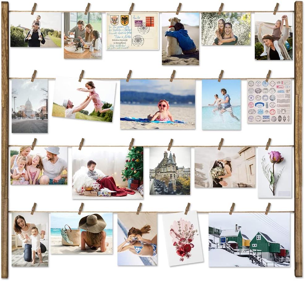 Mini Clothes Pins, 260 PCS Small Wooden Clothes Pins for Photos