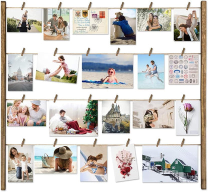 Mini Clothes Pins, 260 PCS Small Wooden Clothes Pins for Photos