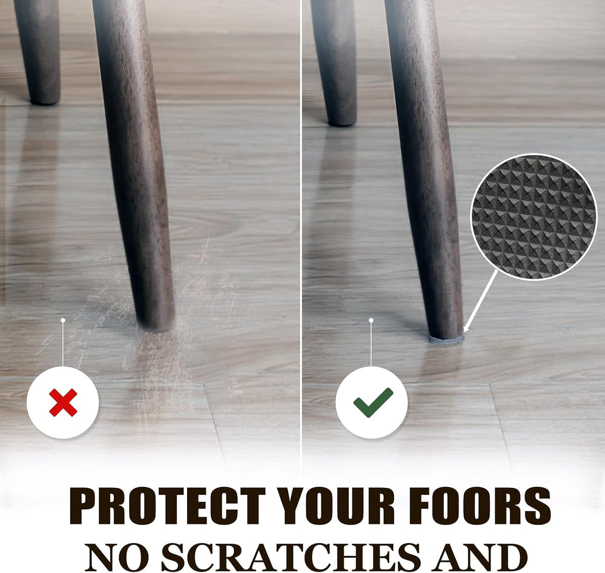 Non Slip Furniture Pads for Hardwood Floors - Furniture Grippers