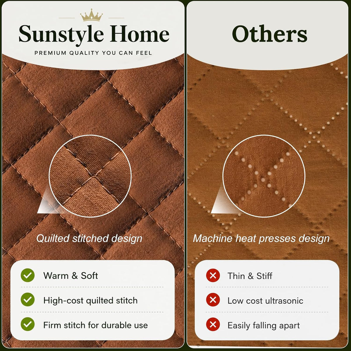 Twin Quilt Set, Lightweight Bedding Bedspreads,Brunt Orange