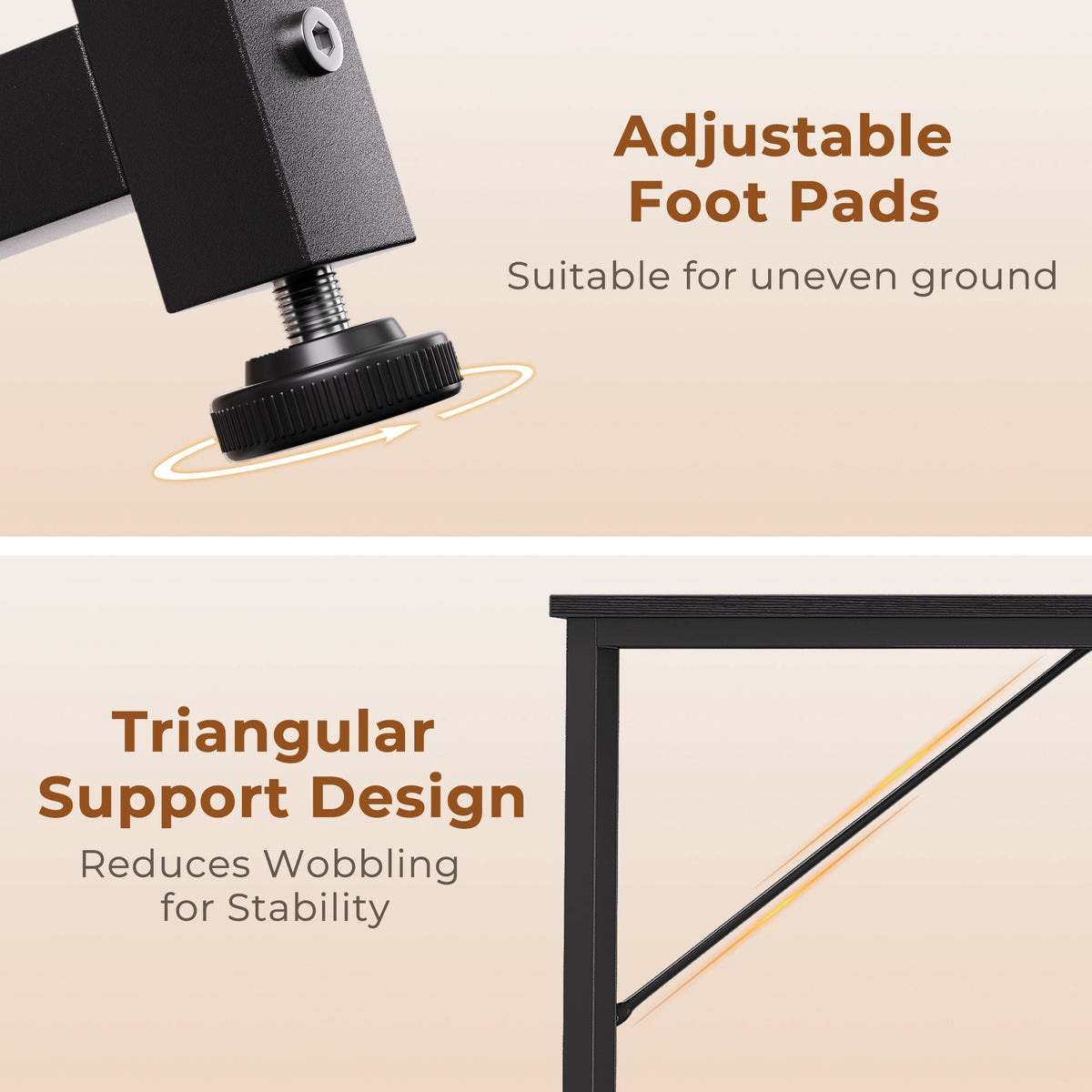 Small L Shaped Desk 40 Inch, Computer Desk with Shelves, Corner Desk, Reversible Office Desk, Black