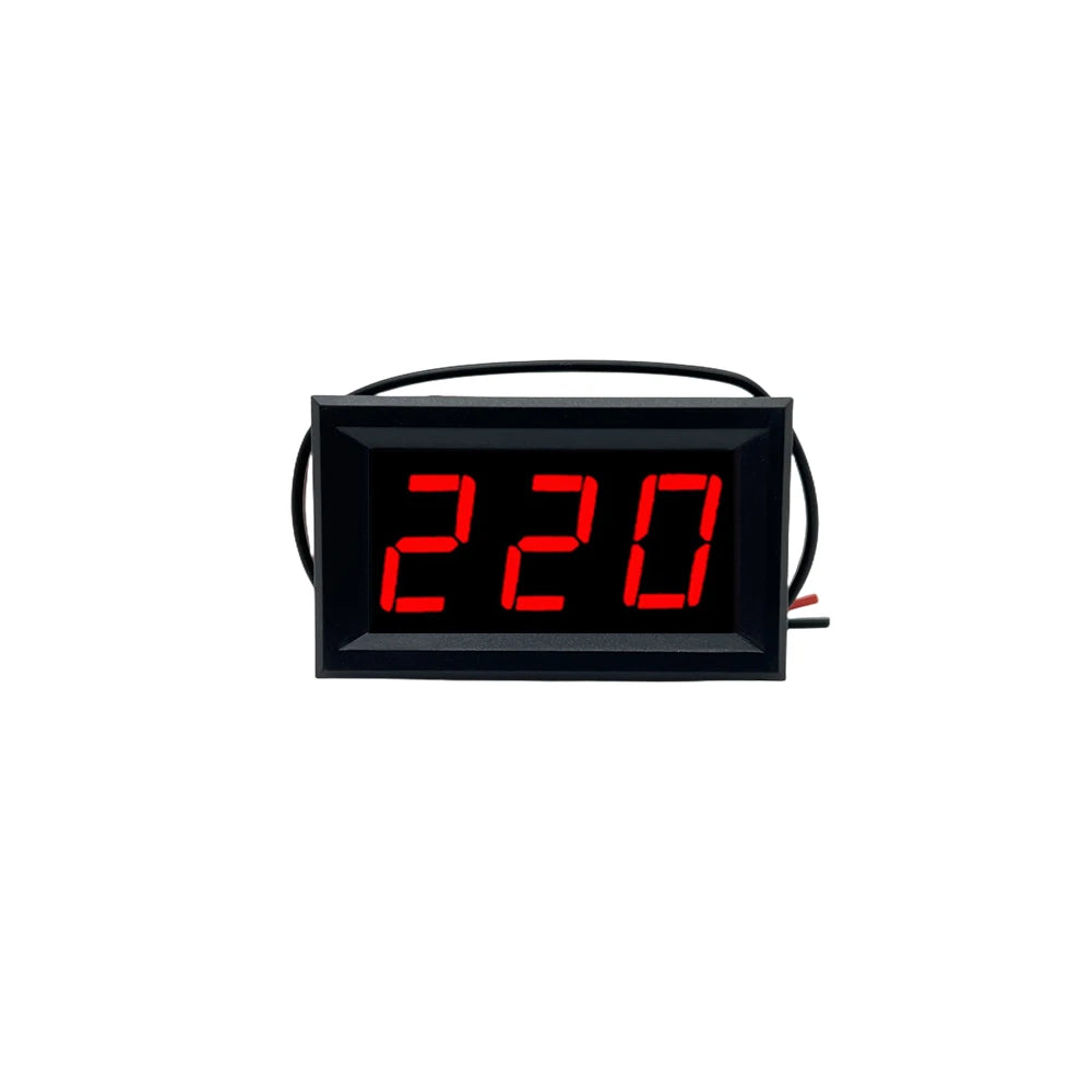 AC 70-500V 0.56" LED Digital Voltmeter Voltage Meter Volt Instrument Tool 2 Wires Red Green Blue Display 110V 220V DIY 0.56 Inch